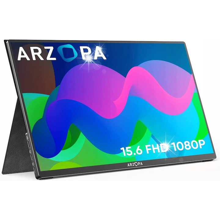 Преносим монитор ARZOPA A1 GAMUT 15.6" FHD 1080P, IPS, 2x USB-C, Mini HDMI