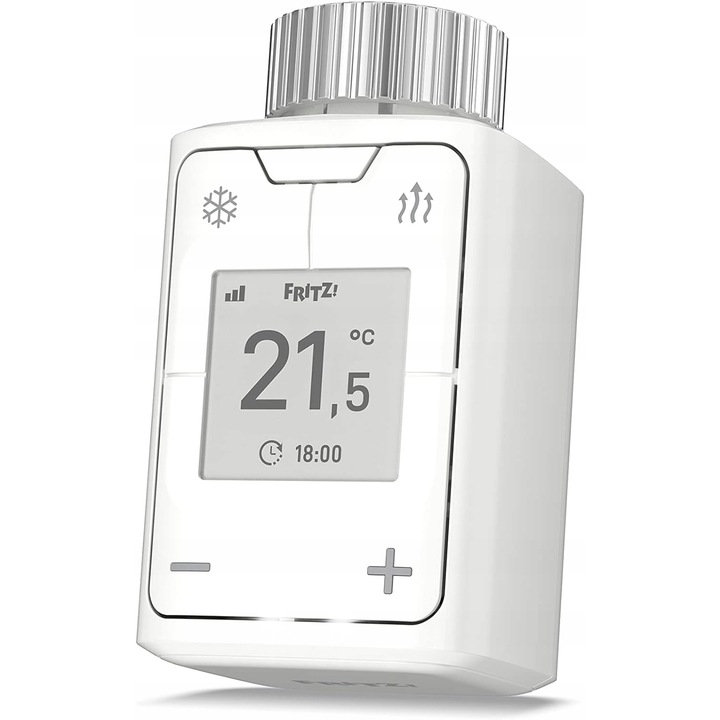 Termosztát AVM FRITZ!DECT 302, vezeték nélküli, automatikus vezérlés, 93x51x51mm, fehér