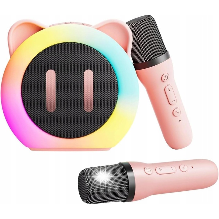 Gyermek karaoke szett, játék hangszerek, ideális partikra, többszínű