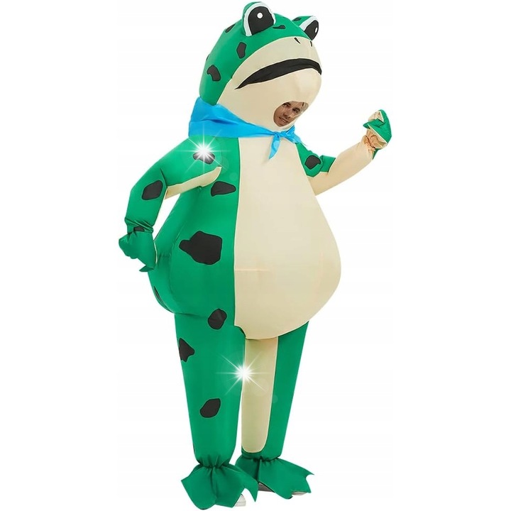 Costum de carnaval, combinezon gonflabil, ideal pentru balul de costume, multicolor, set.