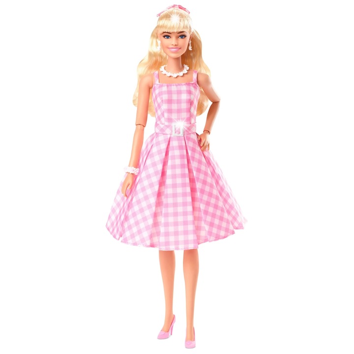Кукла Барби Марго Роби, колекционерски комплект, розова-бяла рокля, бижута, 3+