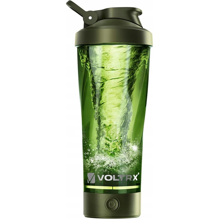 USB-s elektromos shaker palack, 600ml, zöld