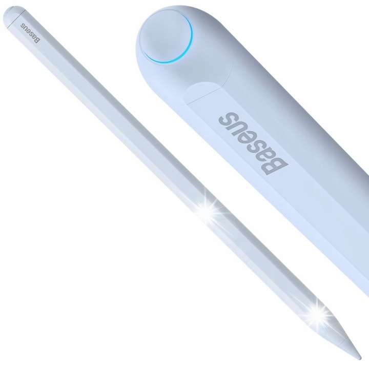 Rysik Baseus Smooth Writing 2, fara fir, albastru, 165x9mm, cu incarcare magnetica, senzor de inclinatie, palm rejection