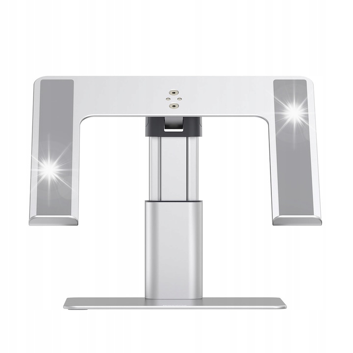 Suport laptop reglabil Baseus 11-17", aluminiu, argintiu, 70-280mm, 20-160°