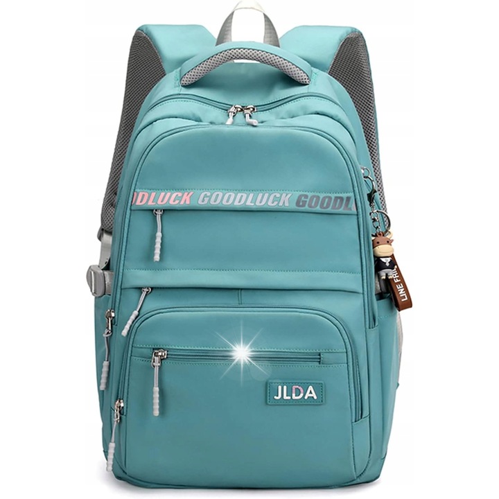 Ghiozdan scolar FANDARE, 32x20x46cm, material impermeabil, 4 compartimente, design modern