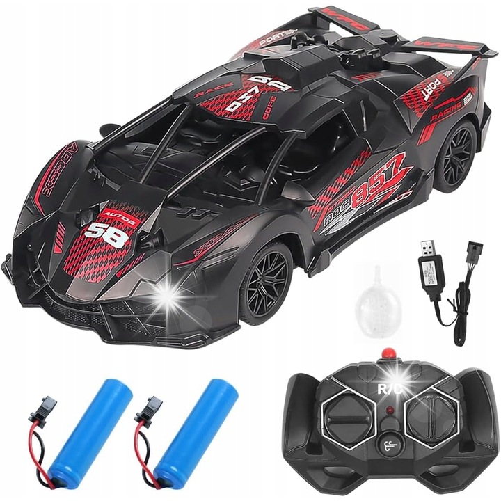 Masinuta de curse, 1:18, set, multicolor