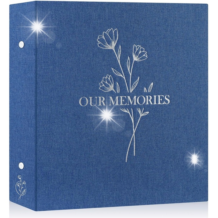 Албум за снимки, 1000 снимки, 31,5x33,8x8,9 см, син