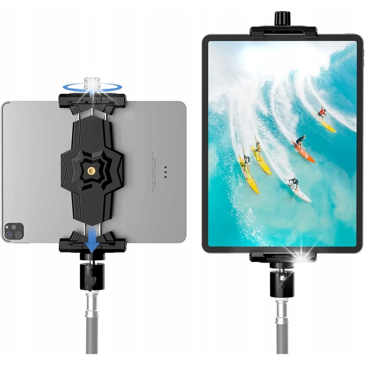 Auport pentru tableta, 5,3-10,6", negru, cu rotire 360°, stabil si rezistent