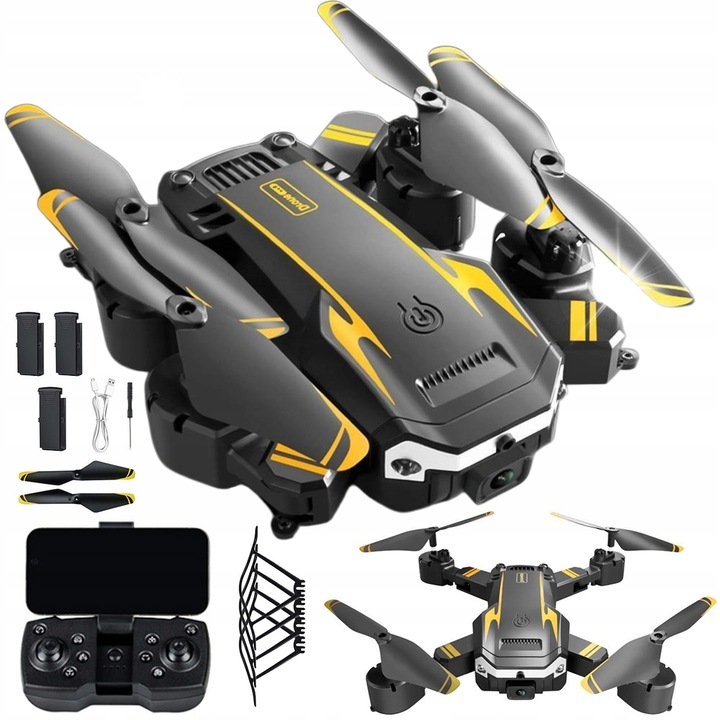 Dron Bedee G6 Quadcopter, 4K, WiFi, mod Altitude Hold, multicolor, 16x13.5x4.5cm, set complet