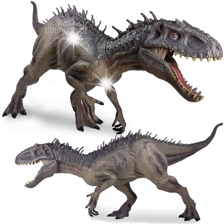 Figurina DINOZAUR Indominus Rex, 40x13,5x10cm, colorat, set
