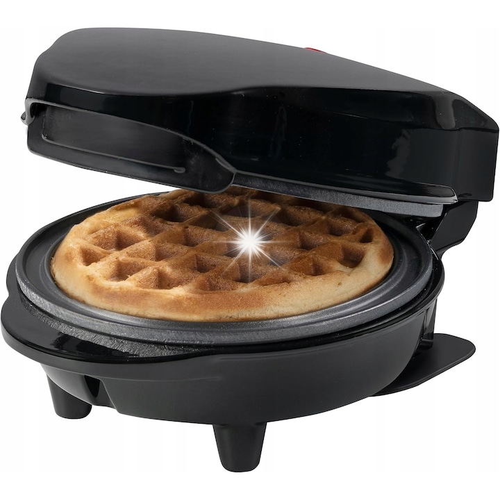 Мини гофретник Bestron, 550W, черен, 10см, комплект за приготвяне на гофрети, палачинки и американски палачинки