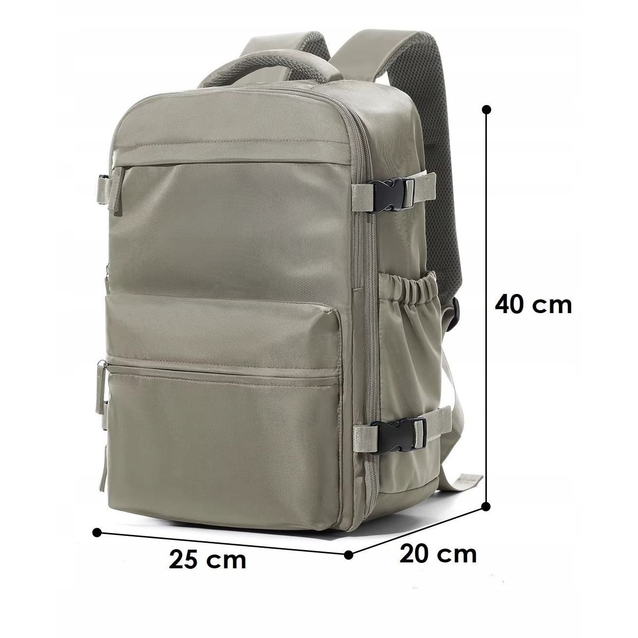 Rucsac compresiv pentru laptop 15,6", 40x20x25 cm, unisex, cu pompa, ideal pentru calatorii