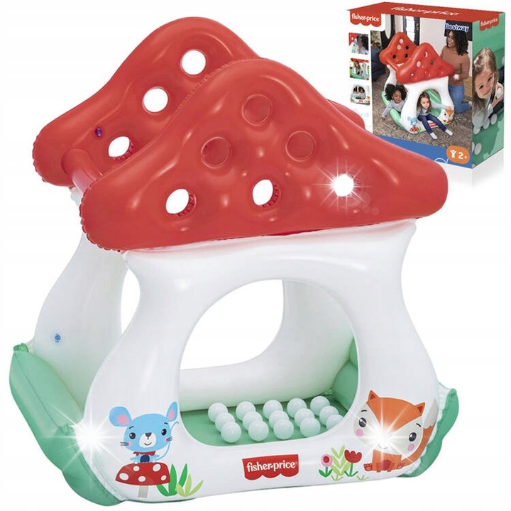 Gyermekmedence, Bestway, GOMBA, 15 labda, 107x91x110cm, többszínű