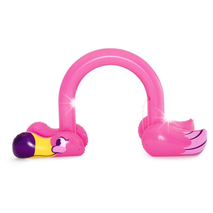 Fantana apa Jumbo Flamingo Bestway, 3.40m x 1.10m x 1.93m, pentru copii de la 3 ani
