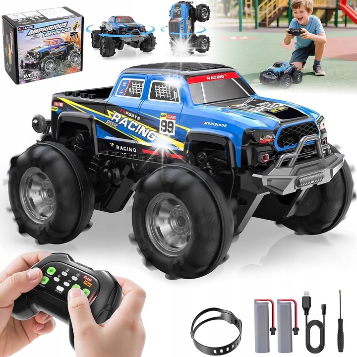 RC кола за офроуд, 1:16, с LED, 2.4GHz, комплект за деца