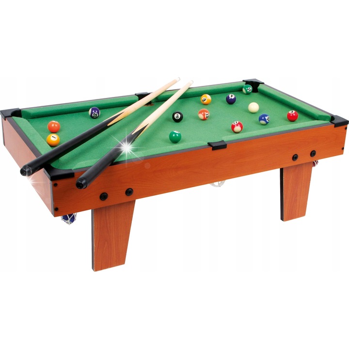 Masa biliard pentru copii, Small Foot Design, 70x36x23cm, 2 jucatori, lemn, plastic
