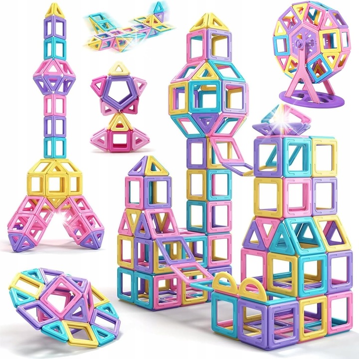 Set de constructie, dezvoltare abilitati manuale, multicolor