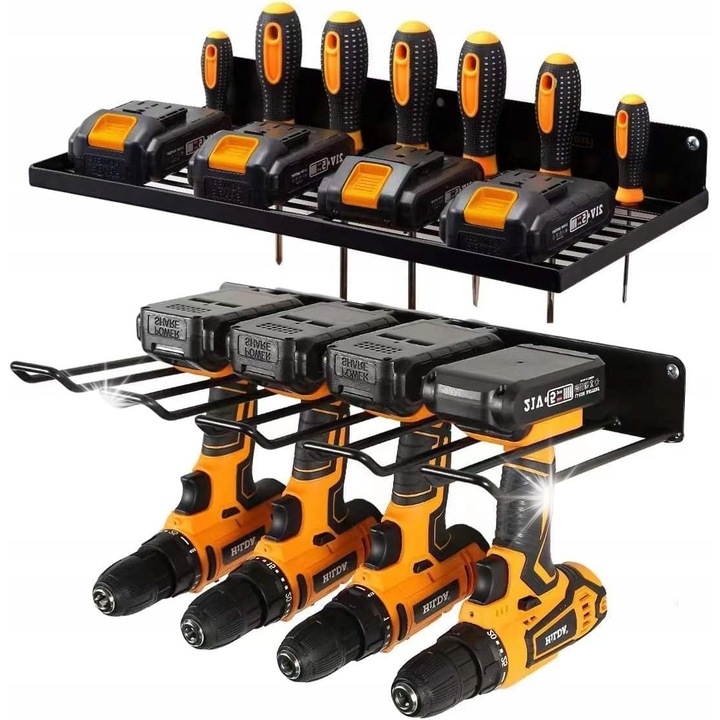 Rendszerező készlet szerszámokhoz, 40x20cm, 2 darab, fém, garázsba és műhelybe