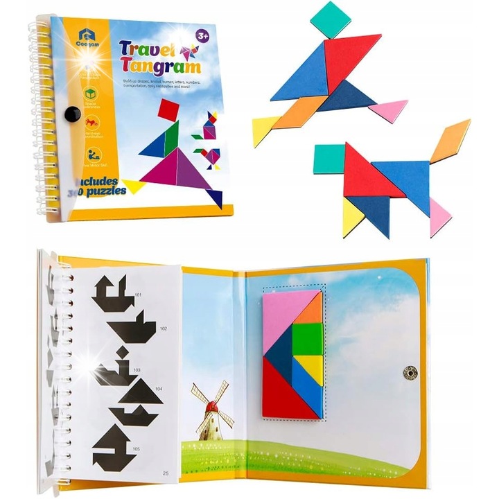 Puzzle magnetic educativ, pentru cadou