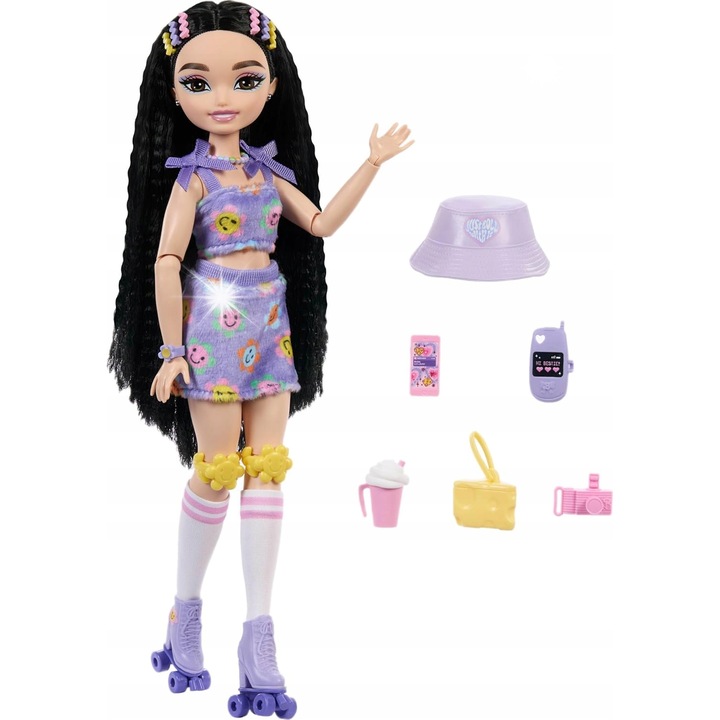 Papusa Barbie Dream Besties Renee, 29cm, set cu accesorii, multicolor