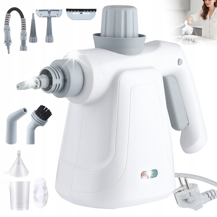 Aparat de curatat cu abur, Bedee, 350ML, 14 accesorii, pentru curatenie acasa