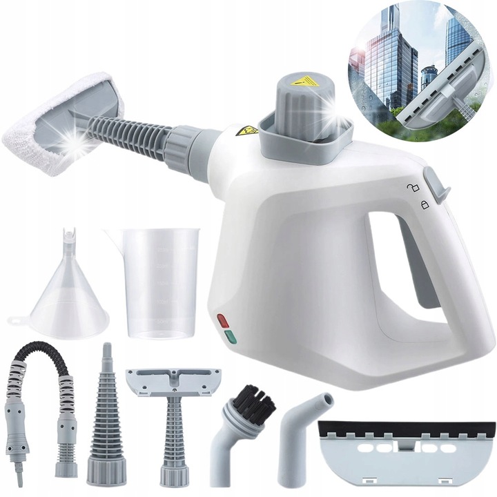 Aparat de curatat cu abur, Bedee, universal, 2200W, alb