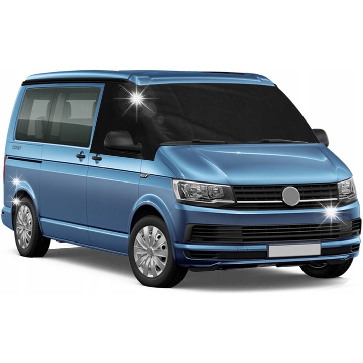 Husa parbriz auto, pentru VW Transporter T4, impermeabila, protectie UV, neagra