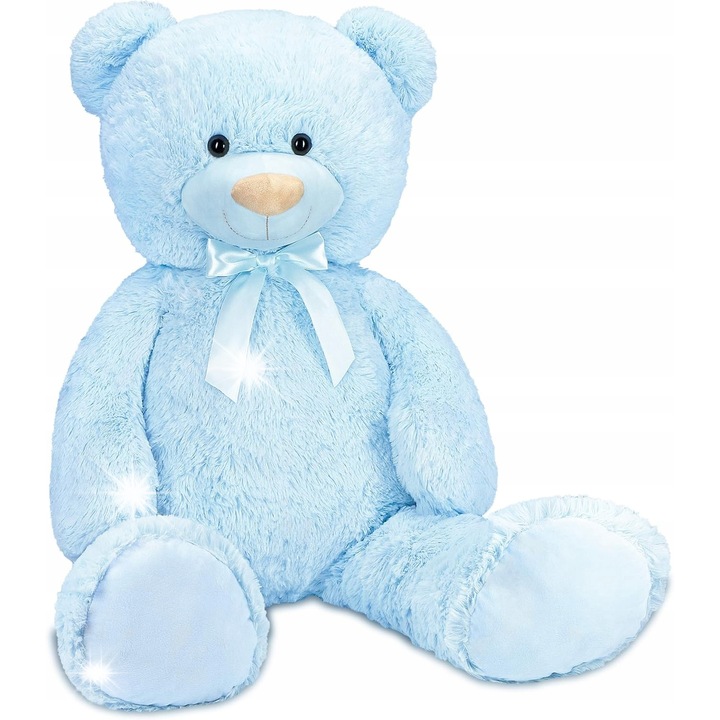 Ursulet de plus XXL, 100cm, moale si pufos, decorativ, maro, set pentru copii