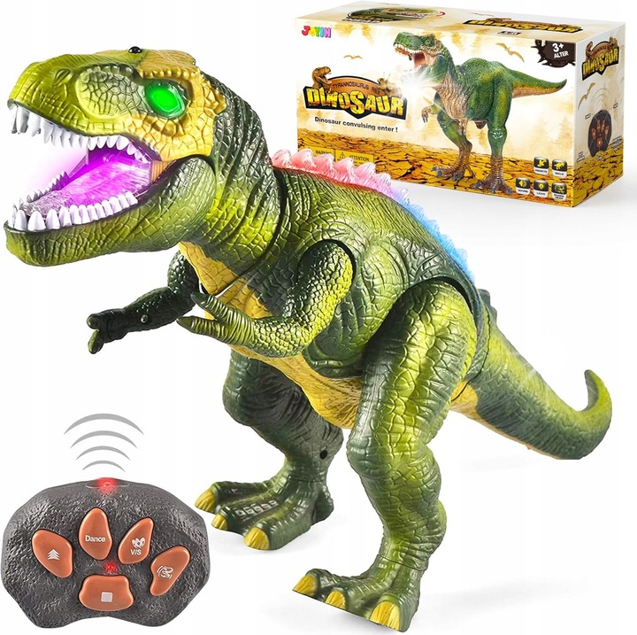 Jucarie robot T-Rex, cu telecomanda, verde