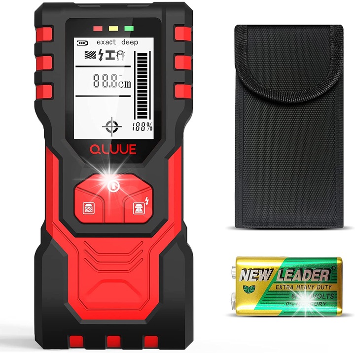 Detector 5 in 1, localizator cabluri, ecran LCD