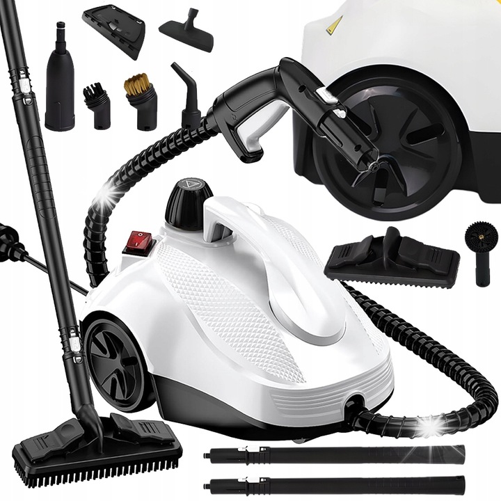 Aparat de curatare cu abur Bedee, 2000W, 2L, 105C, set 16 accesorii, 3m cablu