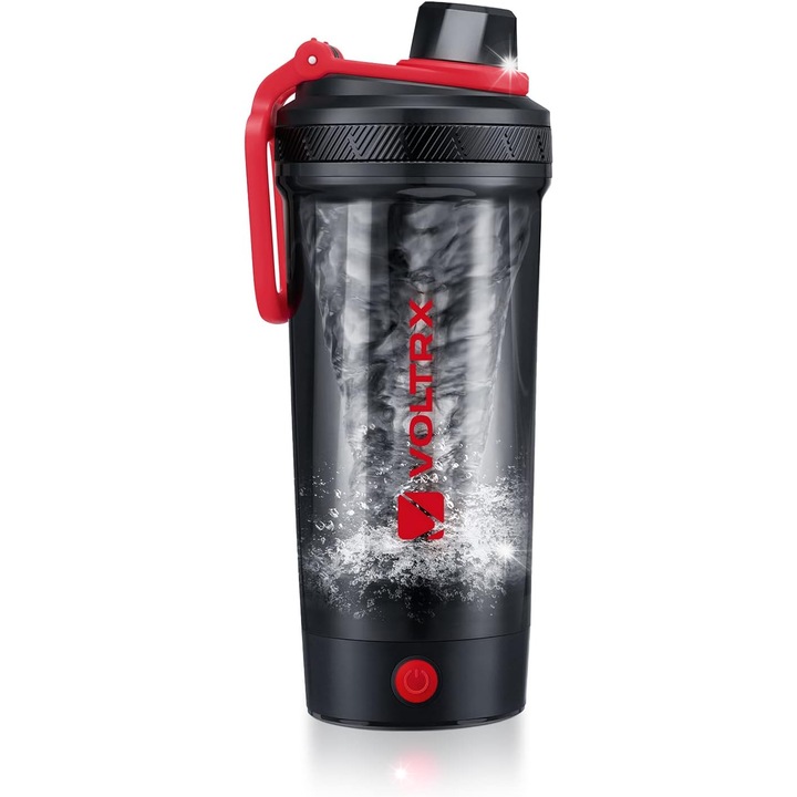 Elektromos koktélmixer, 600 ml, piros/fekete