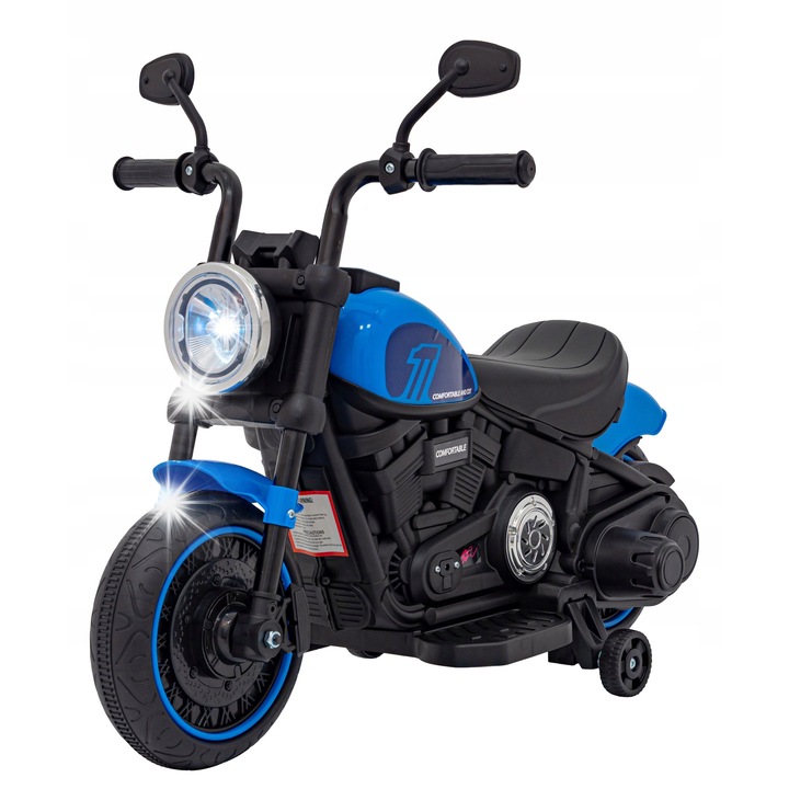 Bemi Toys Motorek Chopper 1, 6V, FM rádió, kék