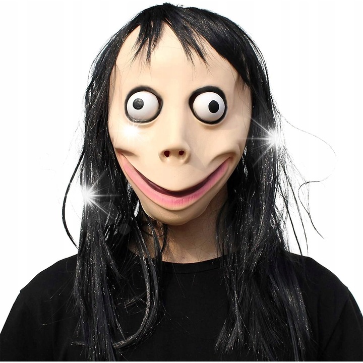 Masca de Halloween, latex, realista, cu par, dimensiune universala