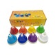 Dzwonki colorate 8 note, instrumente muzicale pentru copii, 9x8,2cm, set 8 bucati