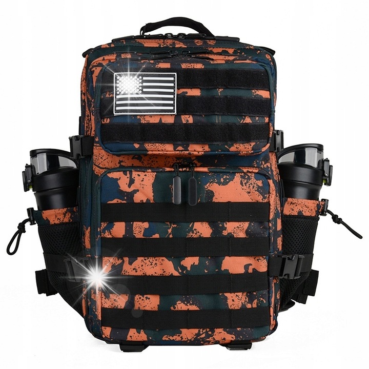 Rucsac militar tactic 25L, nylon 900D, waterproof, sistem Molle, 40x30x30cm