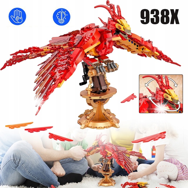 Set de constructie Feniks, model de asamblare, pentru copii