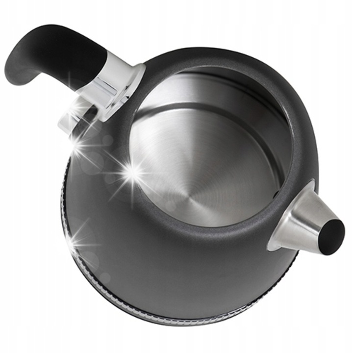 Fierbator electric 2200W, 1,7L, reglare temperatura, LCD, gri, 24x20x16cm