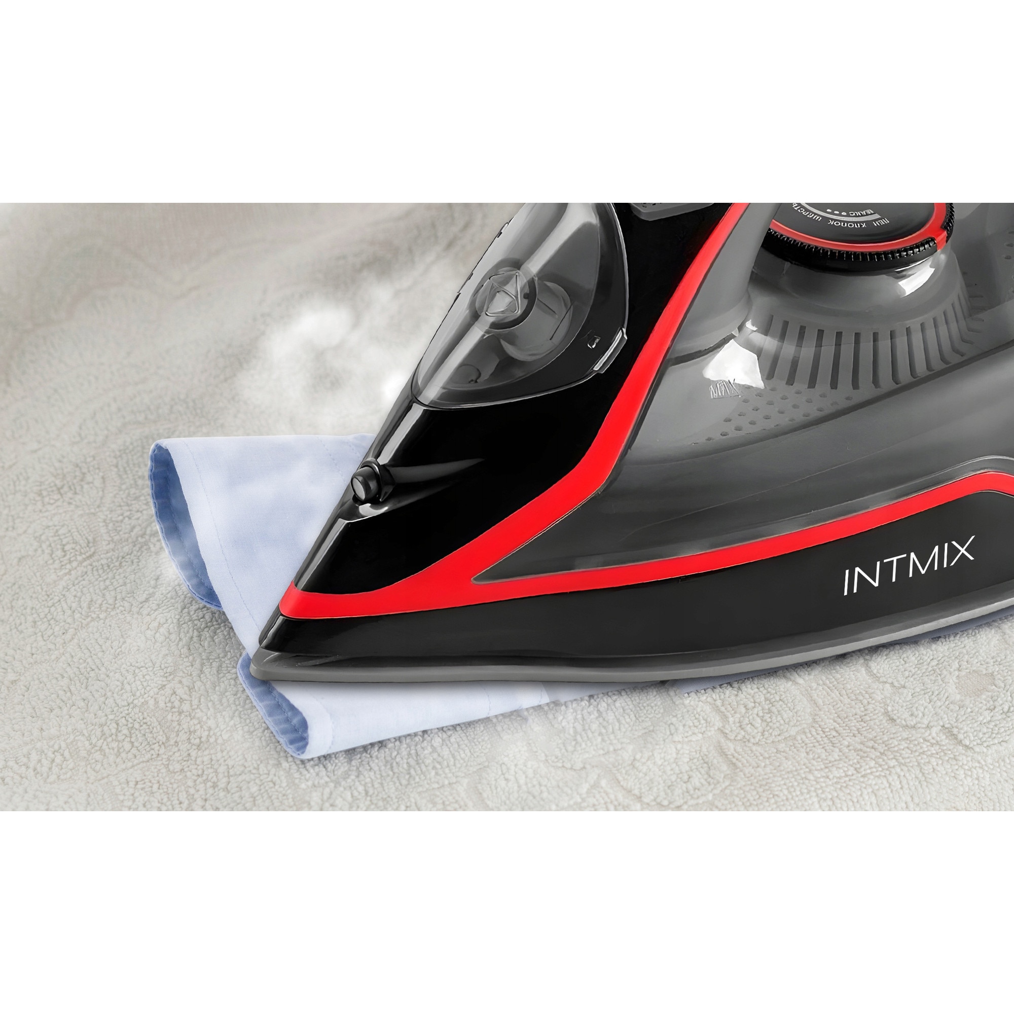 Fier de calcat cu aburi ceramic, 3000W, 9 in 1, functie anti-drip, 31cm, 350ml