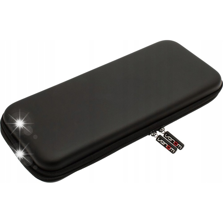 Set accesorii Nintendo Switch, Venom, husa calatorie, sticla de protectie, casti, negru