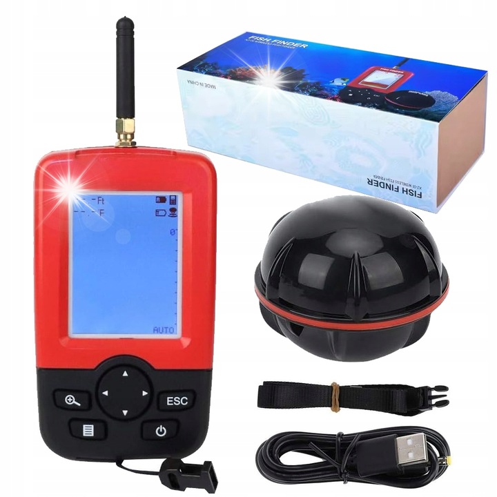 Сонар GPS за риболов, безжичен за риболовна лодка