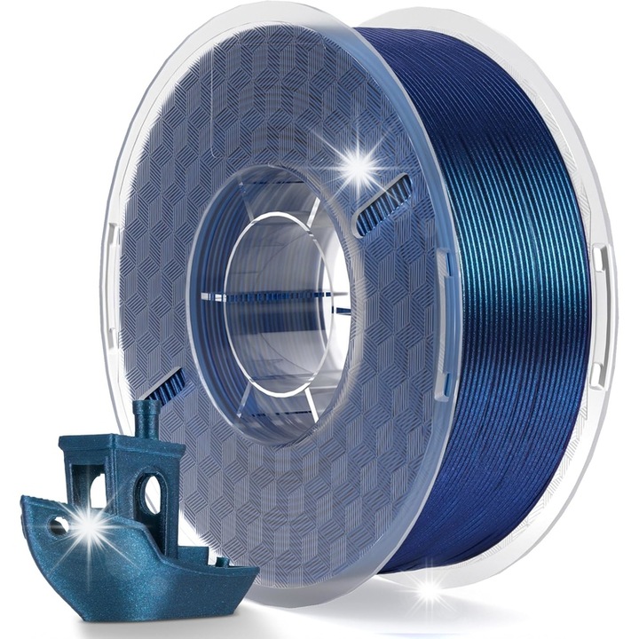 Filament PLA Galaxy Peacock Blue 1kg 1,75mm, pentru imprimare 3D