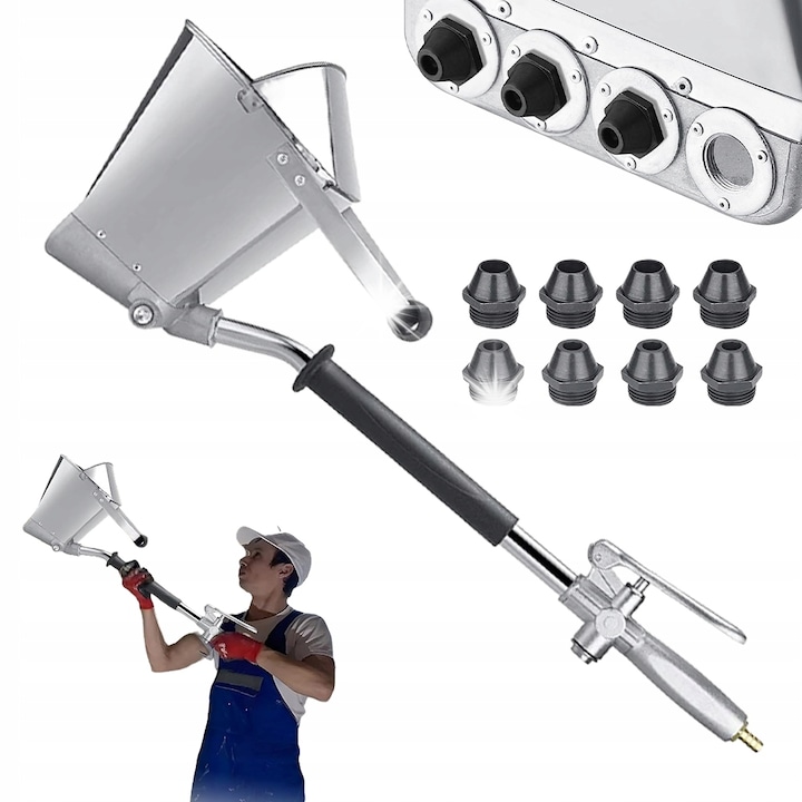 Pistol pneumatic pentru tencuit, set, 30x45cm