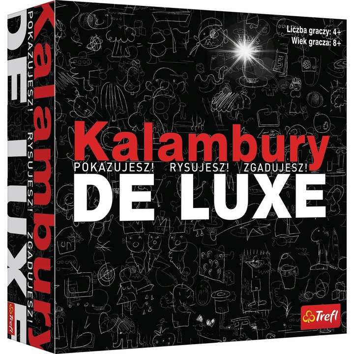 Kalambury De Luxe társasjáték, 165 kártya, 825 szó, komplett készlet