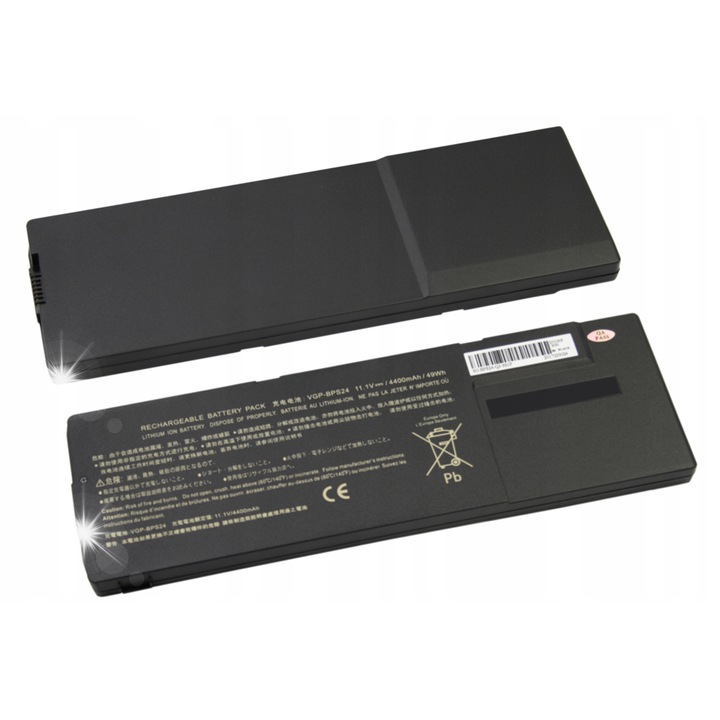 Baterie laptop pentru Sony VGP-BPS24, 4400mAh, 6 celule, neagra, GAT