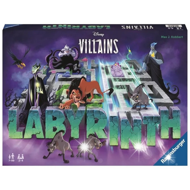 Disney Labirintus társasjáték, Gonoszok, 24 kártya, 7+ életkor