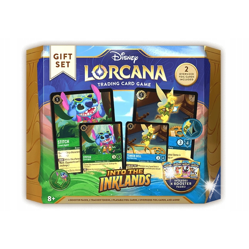 Disney Lorcana - Into The Inklands - Set cadou, 2 carti Jumbo, 2