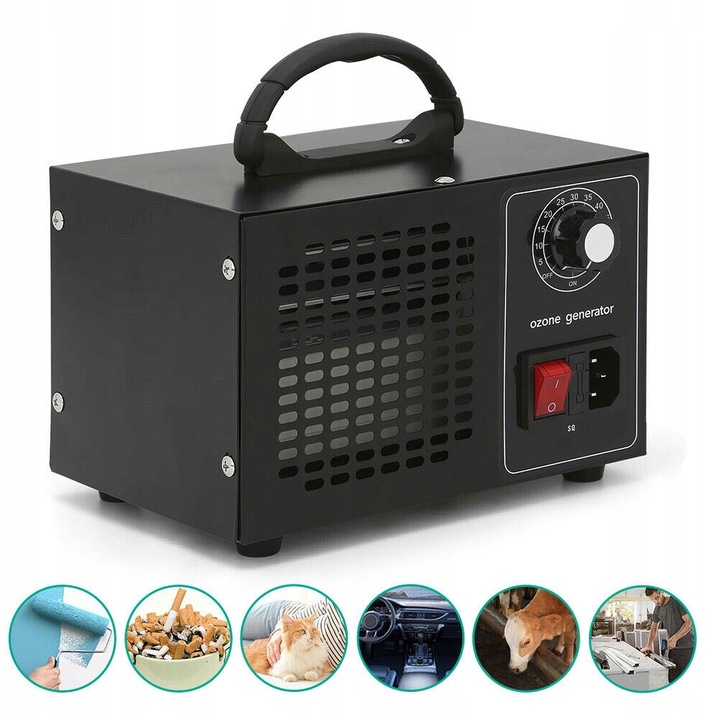 Generator de ozon, Bedee, 60000 mg/h, cu timer, pentru eliminarea mirosurilor in masina si acasa