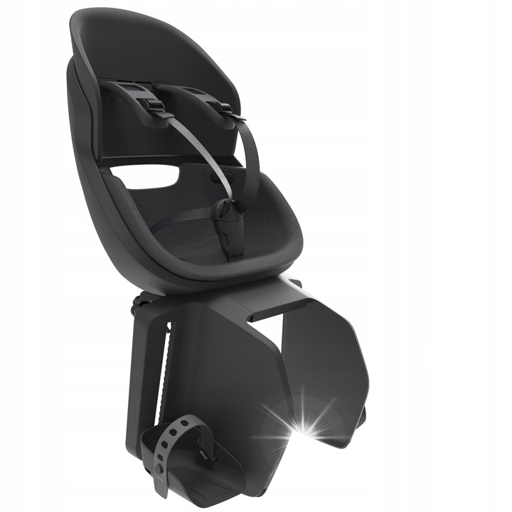 Scaun copii bicicleta, Prodigee, montare pe portbagaj, amortizant, negru