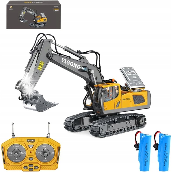 Багер RC 1:20, с дистанционно, 2.4GHz